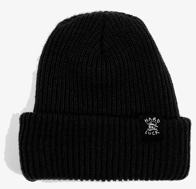 Black Beanie Png - Hard Luck Og Beanie, transparent png download
