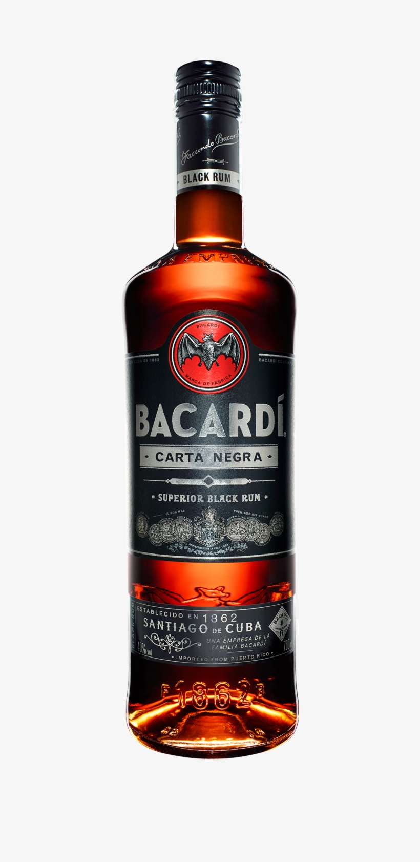 Gex Carta Blanca Gex Carta Negra - Bacardi Dark, transparent png download