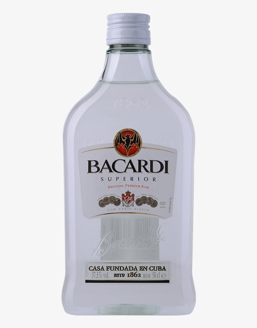 Bacardi Superior Rum 50cl - Bacardi, transparent png download