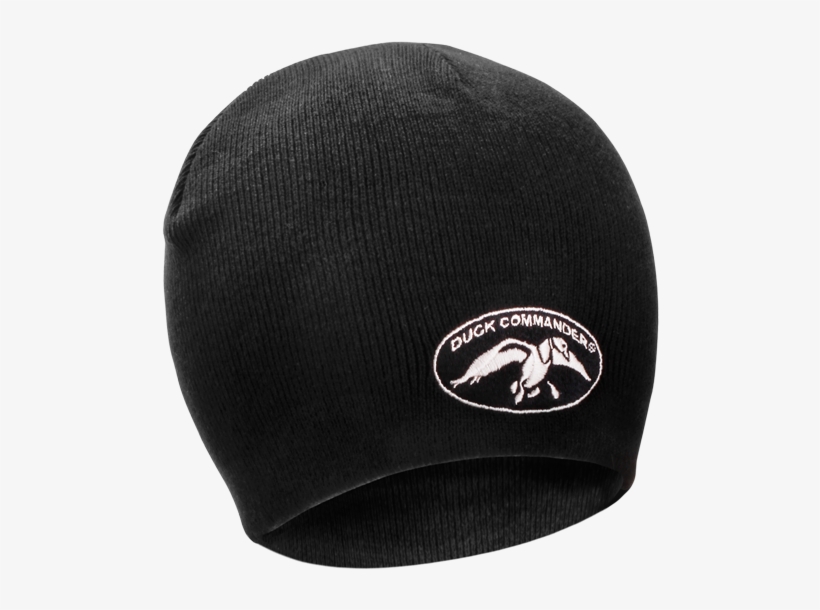 Black Knit Beanie 80% Cotton 20% Acrylic Embroidered - Baseball Cap, transparent png download