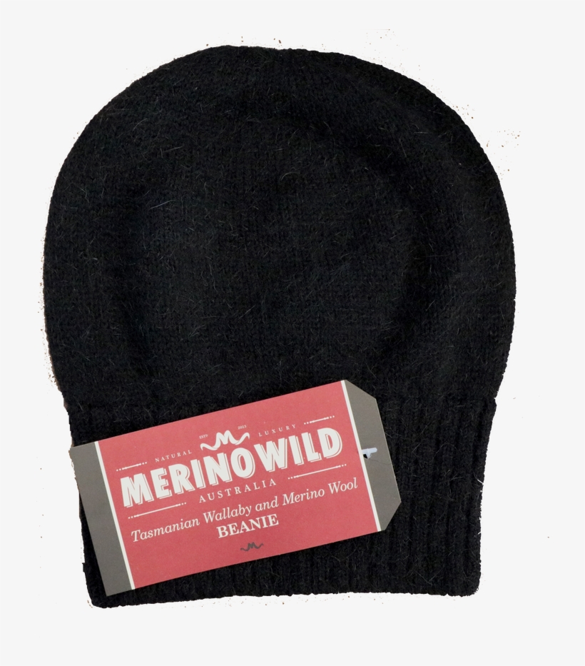 Wallaby Black Beanie - Beanie, transparent png download