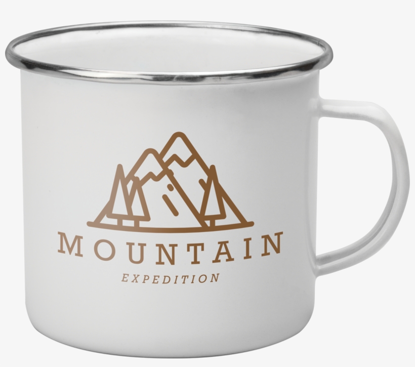 Enamel White Mug - Coffee Cup, transparent png download