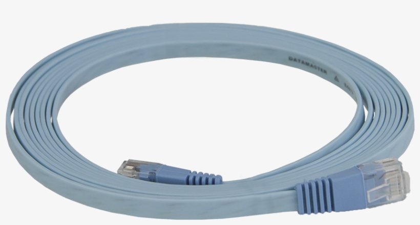 Flat Patch Cord 2m - Ethernet Cable, transparent png download