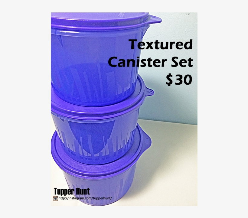 *in Stock* Tupperware® Textured Canister Set, Home - Vamshi Name, transparent png download
