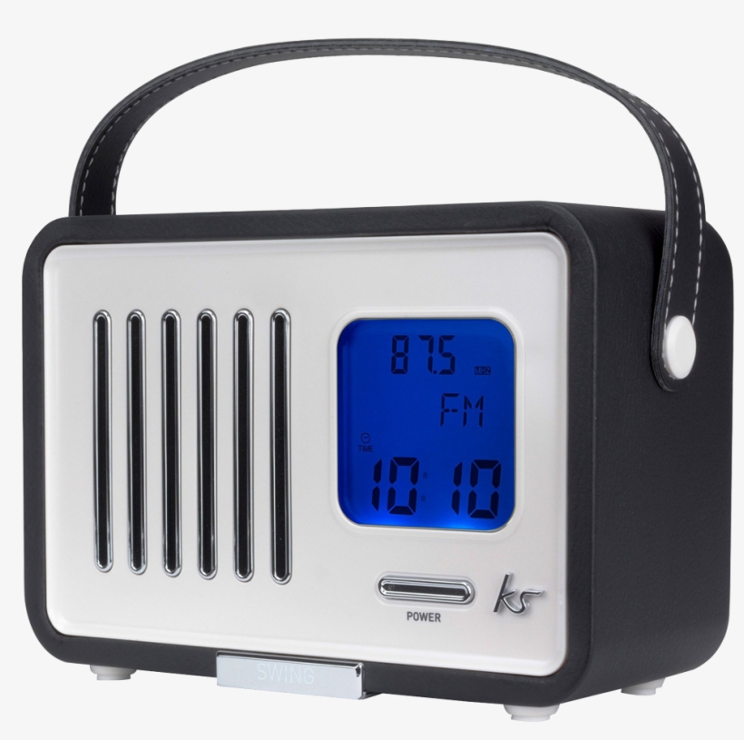 Kitsound Swing Mini Portable Fm Radio With Alarm Clock - Kitsound, transparent png download
