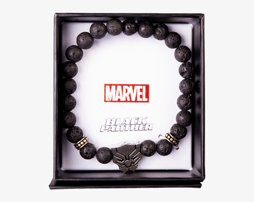 Black Panther Beaded Bracelet - Marvel, transparent png download