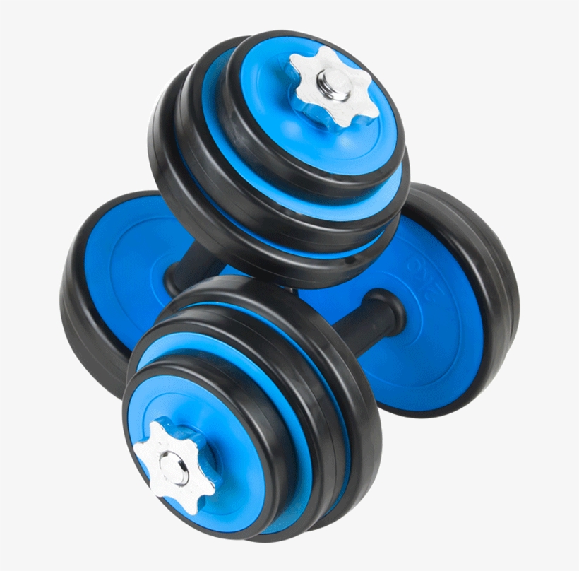 Cheng Yue Dumbbell Barbell 20 Kg Kg Blue Removable - Barbell, transparent png download