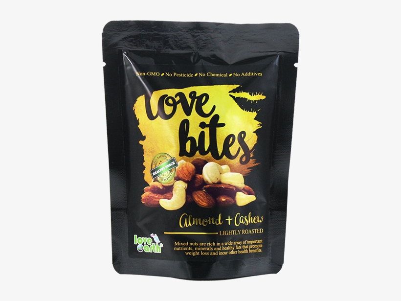 Love Bites Roasted Almond & Cashew 40g - Potato Chip, transparent png download