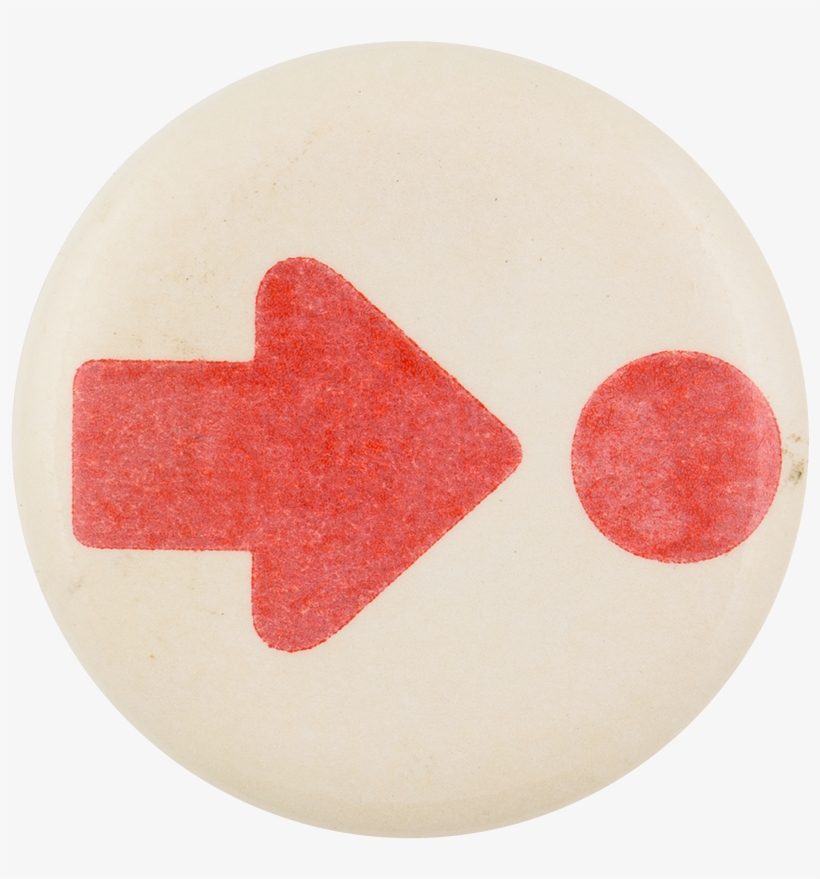 Red Arrow And Dot - Emblem, transparent png download