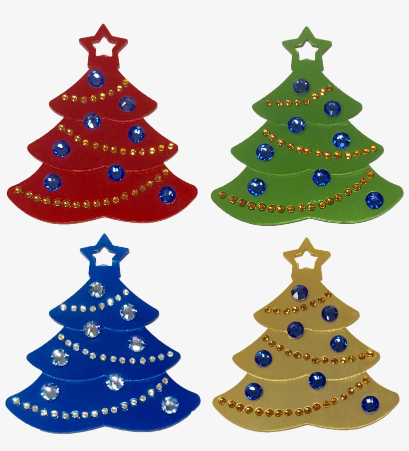 Christmas Tree Made With Swarovski Element - Christmas Tree, transparent png download