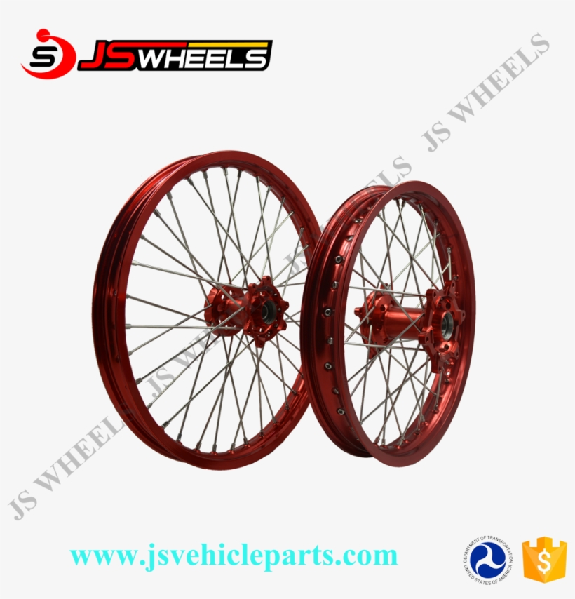 Llantas Completas Cr 125 Crf 250 Crf 450 Supermoto - Js Wheels, transparent png download