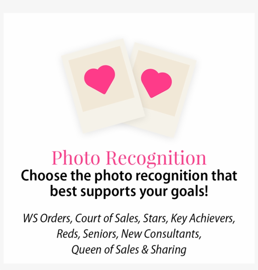 Custom Mary Kay Unit Newsletter Photo Recognition - Heart, transparent png download