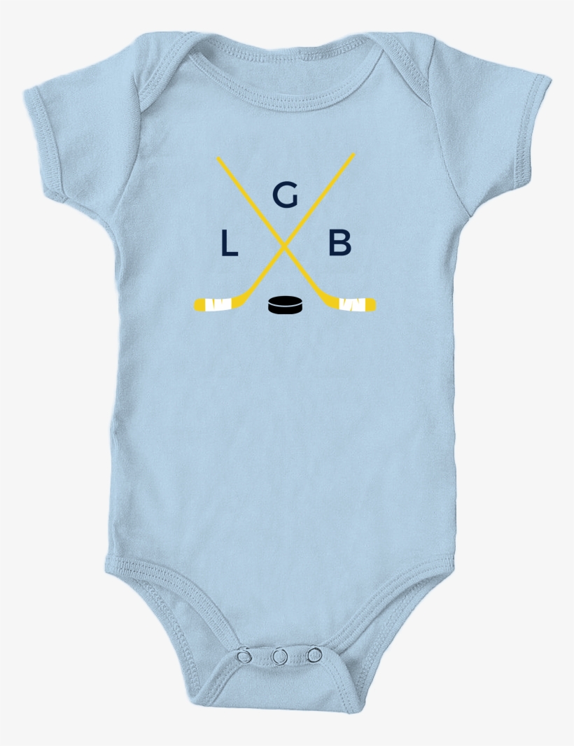 Baby Onesie Crossed Hockey Sticks Lgb - Hard Rock Baby Romper, transparent png download