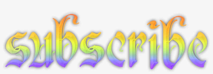 Rainbow Subscribe Free To Use Quq By Thetoxicdoctor - Graphic Design, transparent png download