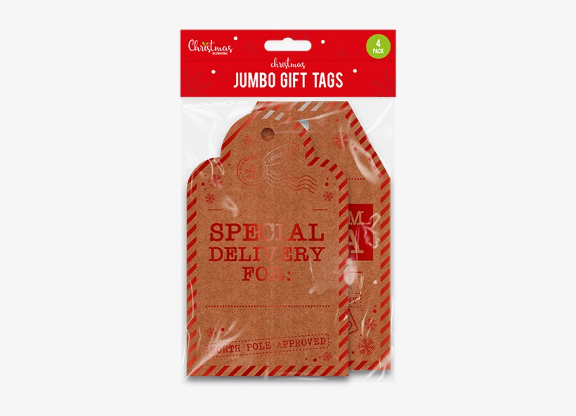 Huge Jumbo Christmas Gift Tags Pack - Carmine, transparent png download
