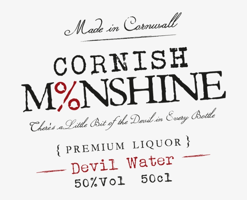 Cornish Moonshine, The Cornish Moonshine Company, Cornwall, - Sparks And Honey, transparent png download