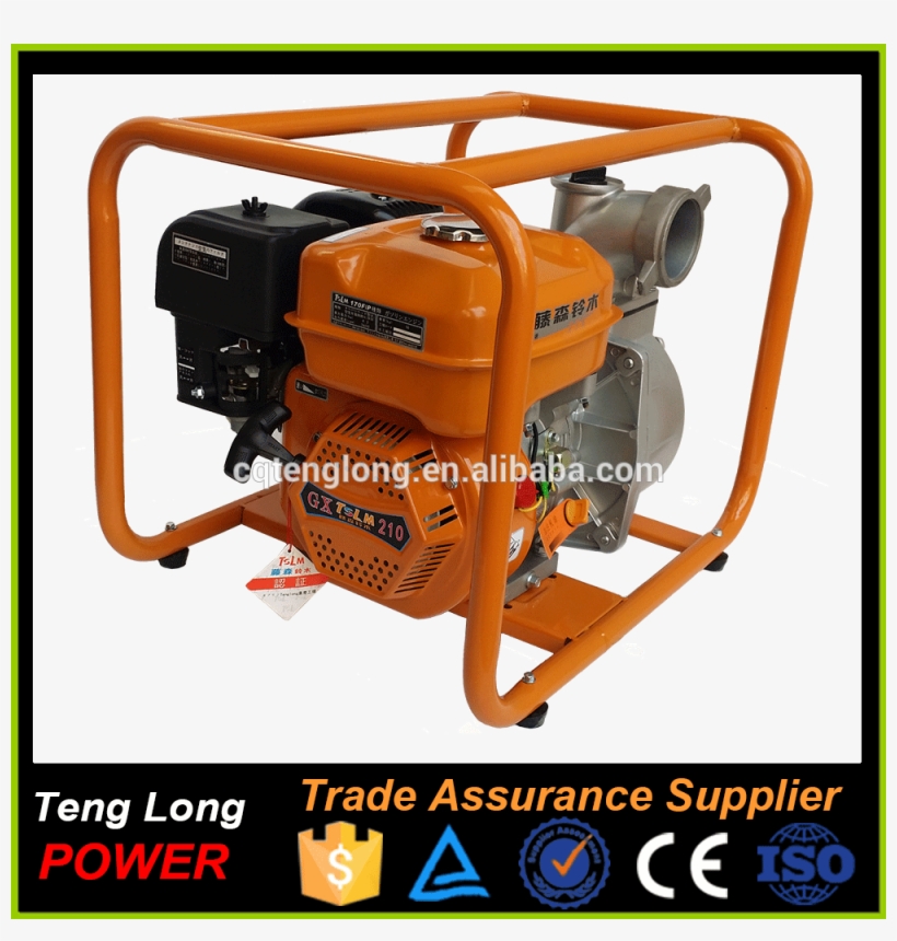 5hp Gasoline Fuel Agricultural Machinery Water Pump - Iso 9001, transparent png download