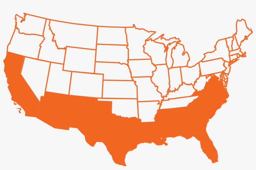 Map State Outlines Usa Istock 626530002 [converted] - Evangelicalism In Us Map, transparent png download