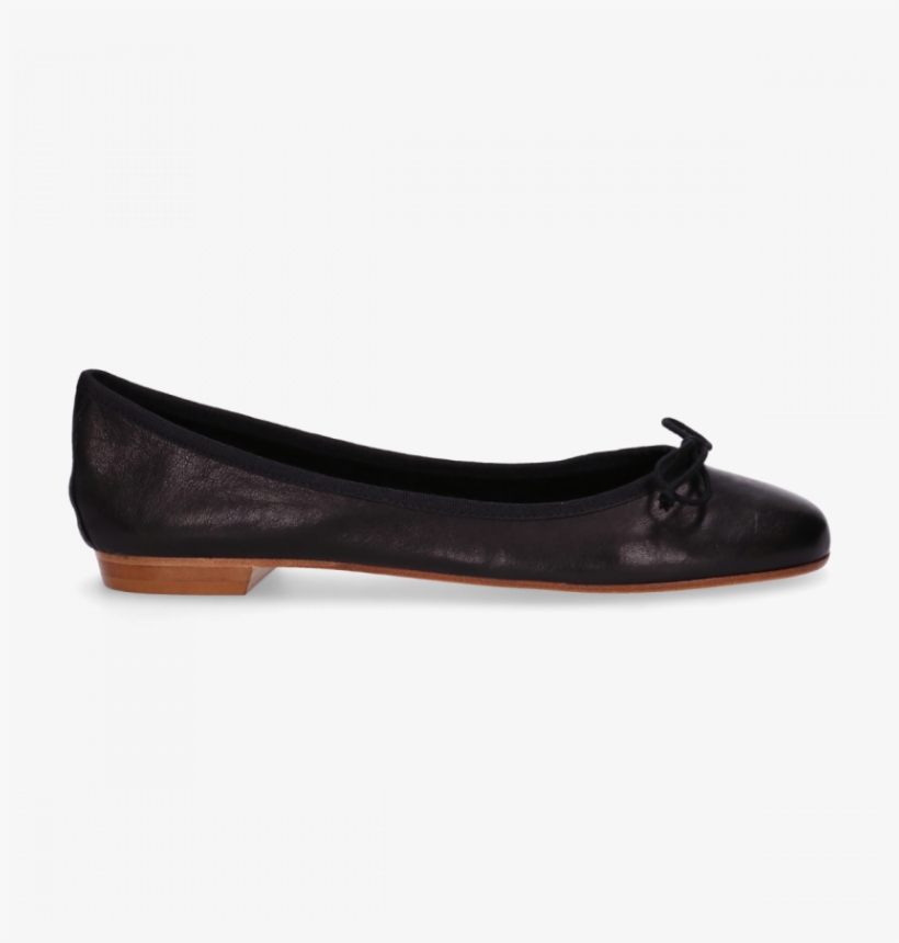 Ballerina Soft Smooth Leather Black - Shoe, transparent png download