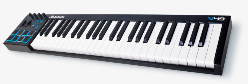 Alesis V49 49-key Usb/midi Keyboard Controller - Weighted 49 Key Controller, transparent png download