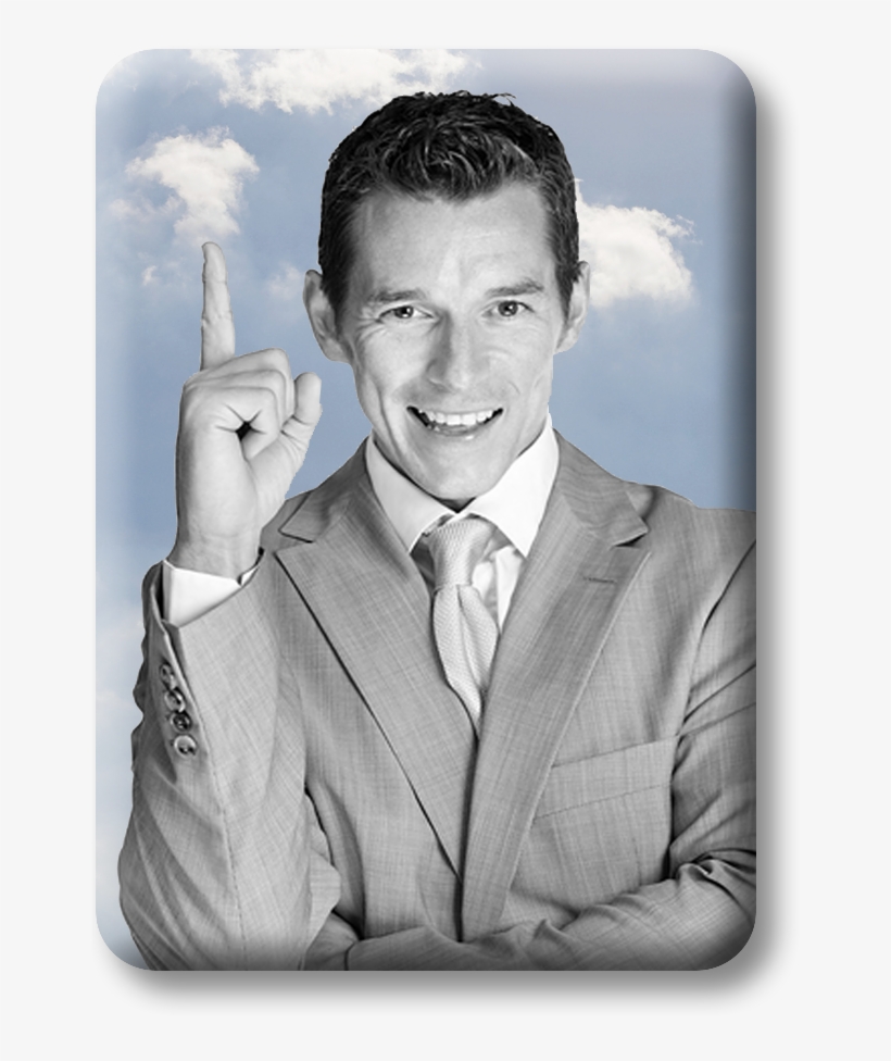 Exec Pointing Up - Gentleman, transparent png download