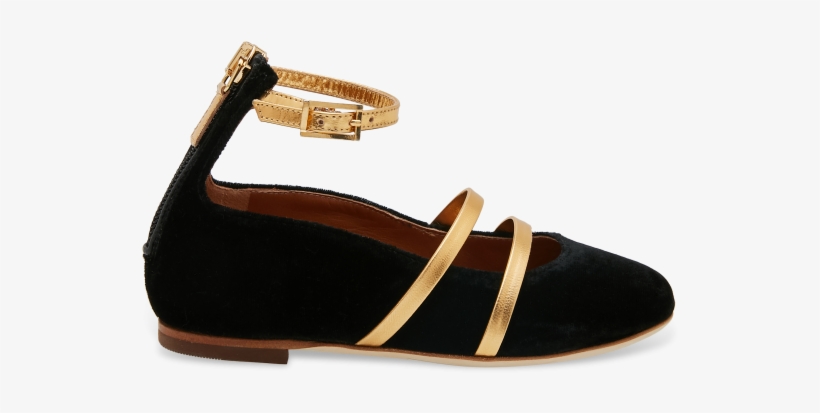Black Robyn Ballet Flats - Sandal, transparent png download