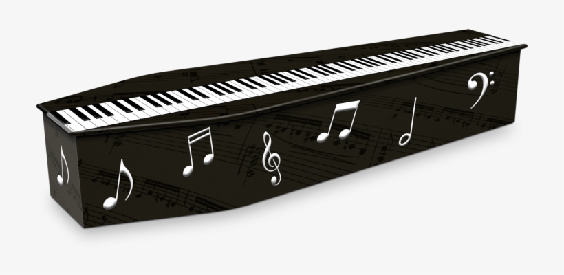 Piano Music - Piano Coffin, transparent png download