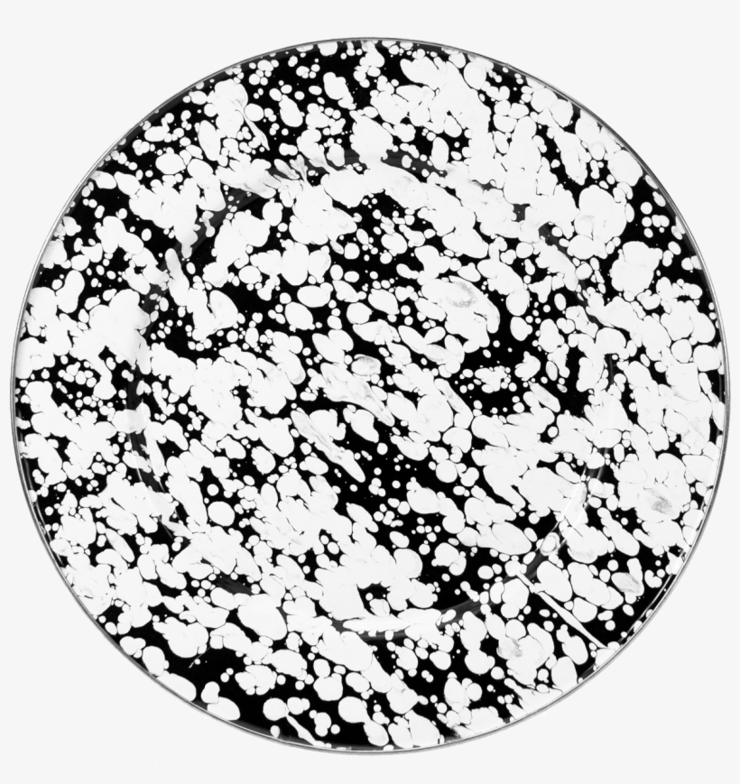 Bl07 Black Swirl Dinner Plate - Plate, transparent png download