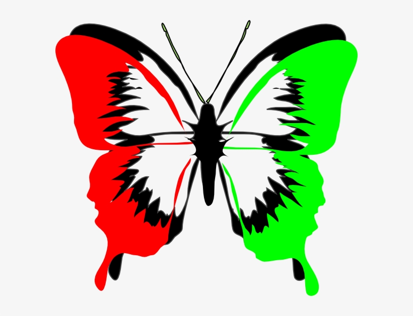 This Free Clip Arts Design Of Rbg Butterfly Png, transparent png download