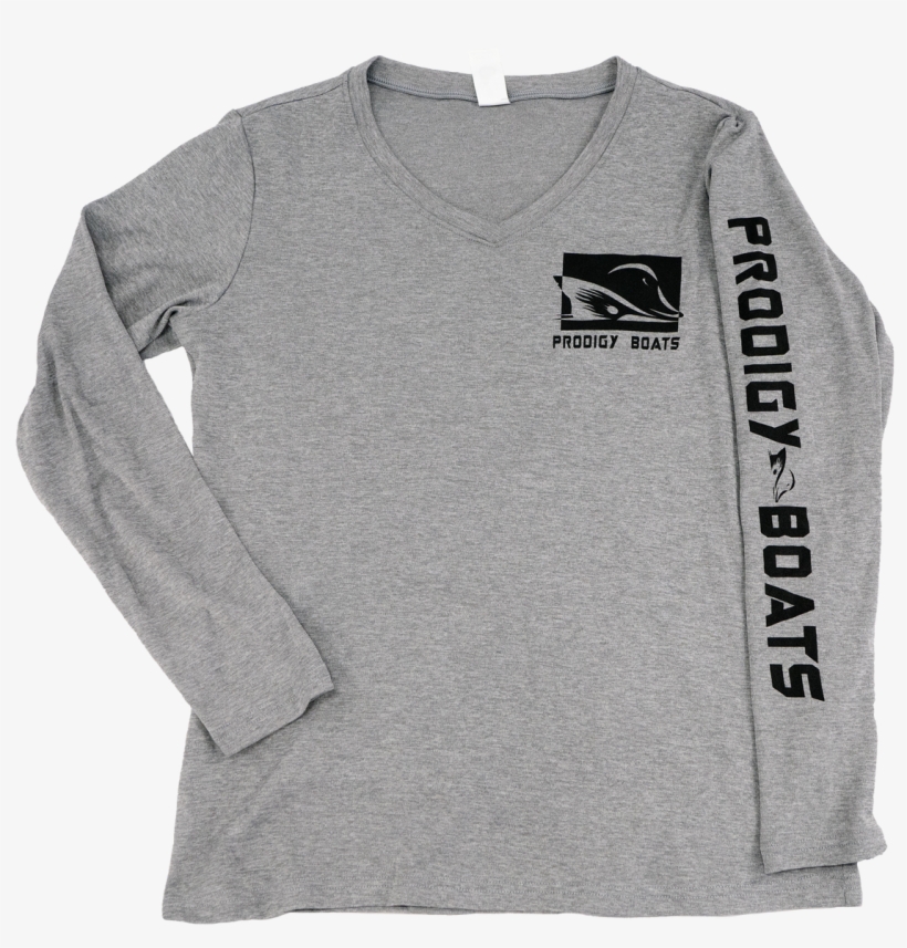 Prodigy Ladies Xtreme Tek Long Sleeve V Neck Shirt - Sweater, transparent png download