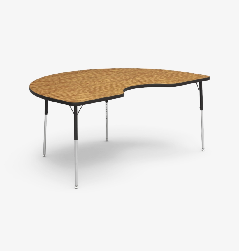 4000 Series Table 48" X 72" Kidney - Triangle Wood Coffee Table, transparent png download
