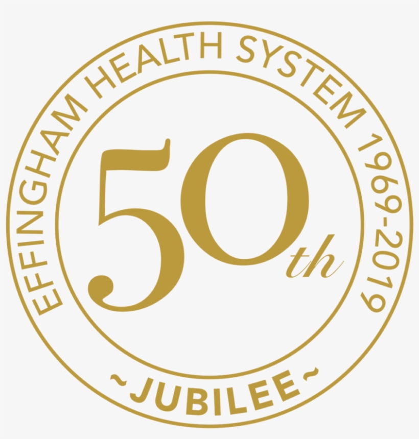 Effingham Health System 50th Anniversary Seal - Circle, transparent png download