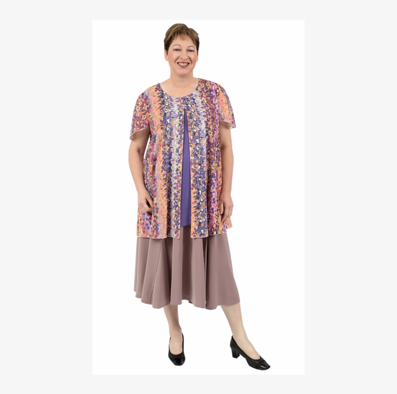 Plus Size Woman Evening Skirt Walk In The Rain 6 Gore - Girl, transparent png download