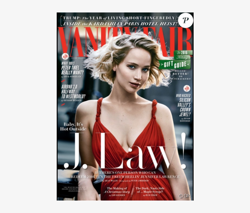 Jennifer Lawrence En Couverture De Vanity Fair - Vanity Fair 2017 Cover, transparent png download
