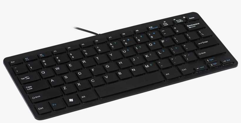 R-go Compact Keyboard, Qwertz , Black, Wired - Computer Keyboard, transparent png download