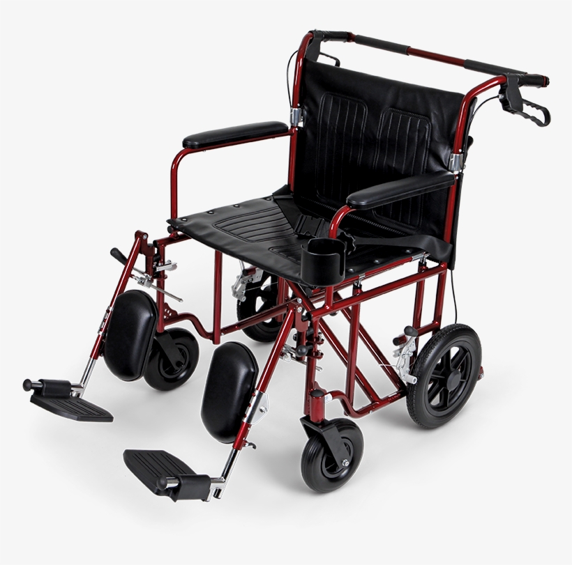 With A Folding Backrest And Removable Legrest For Easy - Wheelchair, transparent png download