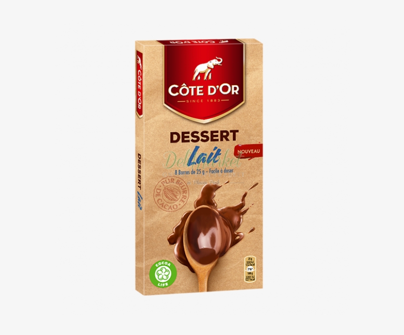 Côte D'or Dessert Chocolate Milk - Chocolat Au Lait Patissier, transparent png download