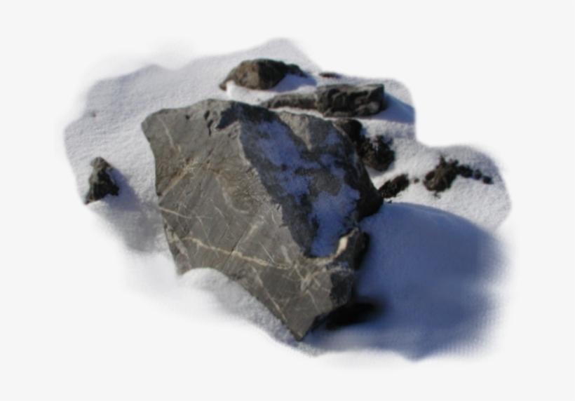 And Here Is The Shadow I Dropped Into The Snow To Make - Igneous Rock, transparent png download