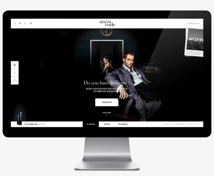 Become A Seduction Expert With Chris Pine To Join The - Led-backlit Lcd Display, transparent png download