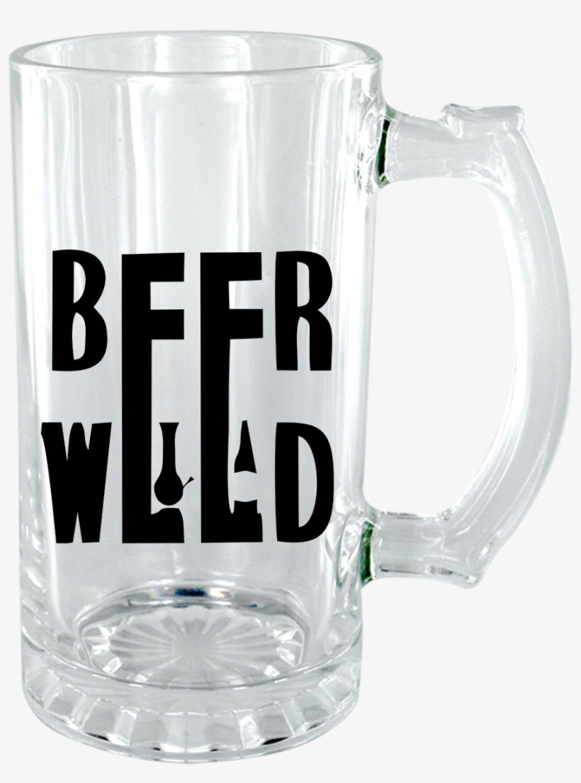 Beer Weed Clear Beer Mug - Beer Stein, transparent png download