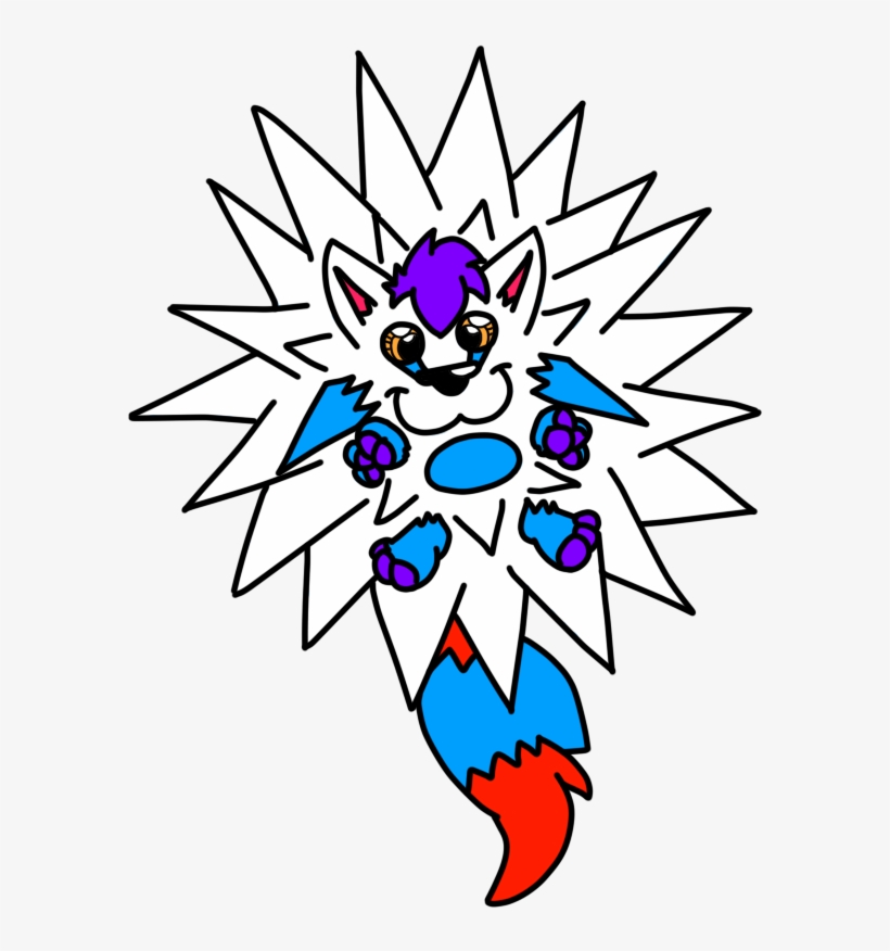 Amarok Wanted To Be Drawn As A Sea Urchin, So I Drew - Cartoon, transparent png download