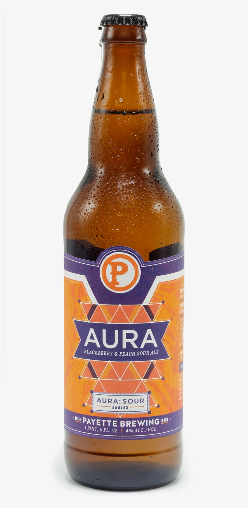 Payettebrewing Aurablackberry&peach Sourale - Beer Bottle, transparent png download