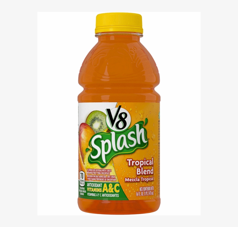 V8 Splash Tropical Blend Juice - V8 Splash Tropical Blend, transparent png download