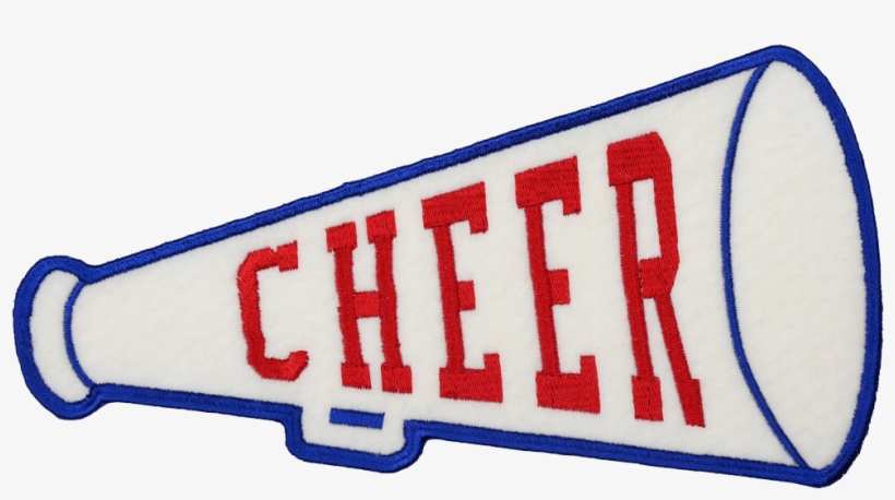 Ps108 Cheer Megaphone Patch Patch - Electric Blue, transparent png download