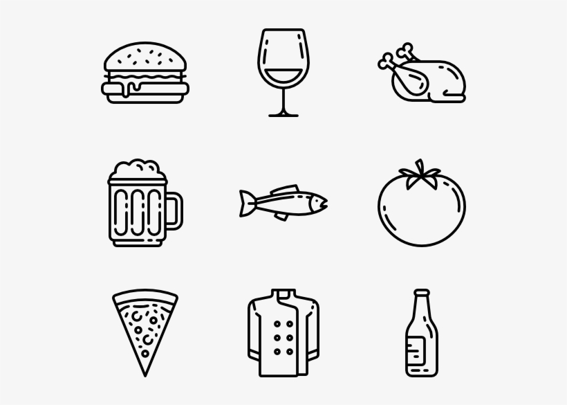 Gastronomy Line Craft - Crafting Icons, transparent png download