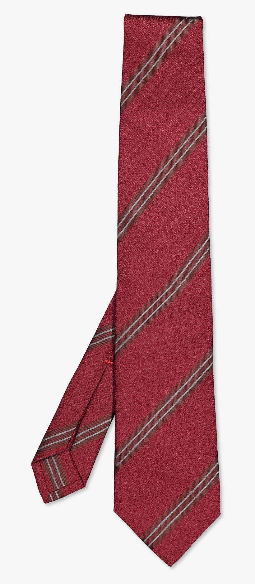 Isaia Tie Red - Silk, transparent png download
