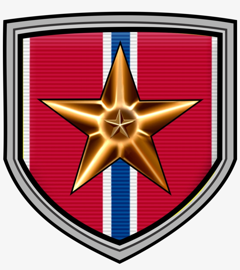 Marine Corps Bronze Star Medal Sticker - Emblem, transparent png download