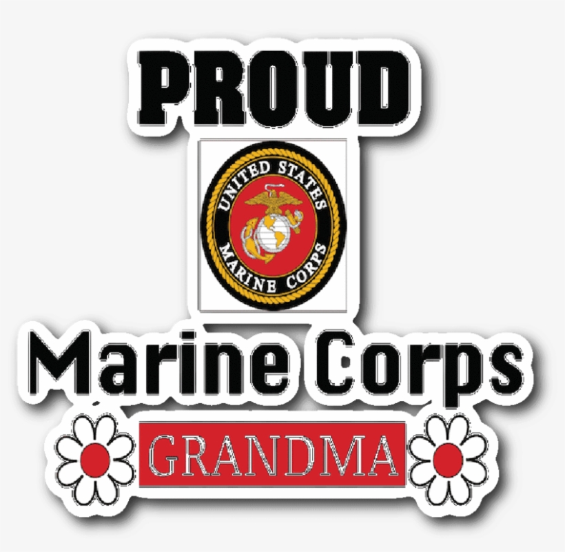 Marine Corps Grandma Car Window Sticker Gift For Grandmother - Circle, transparent png download