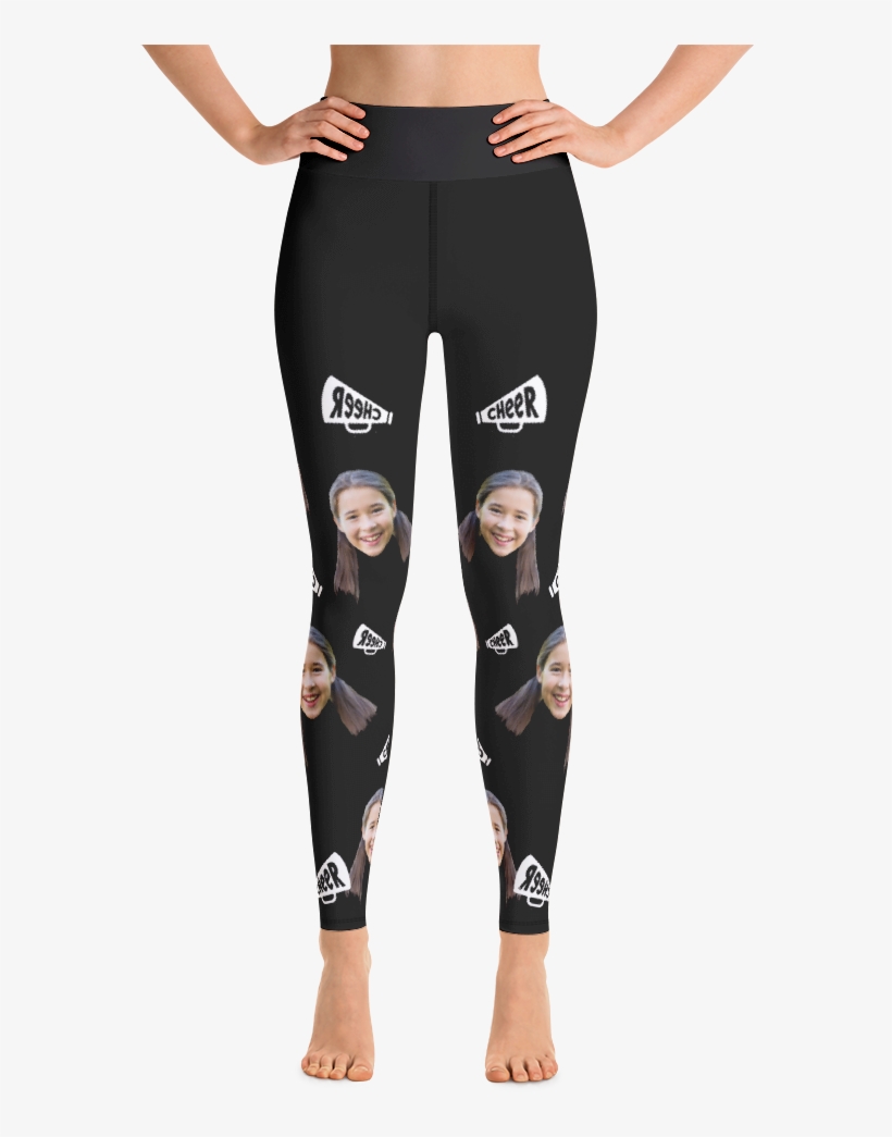 Megaphone Custom Face Yoga Leggings - Yoga Pants, transparent png download