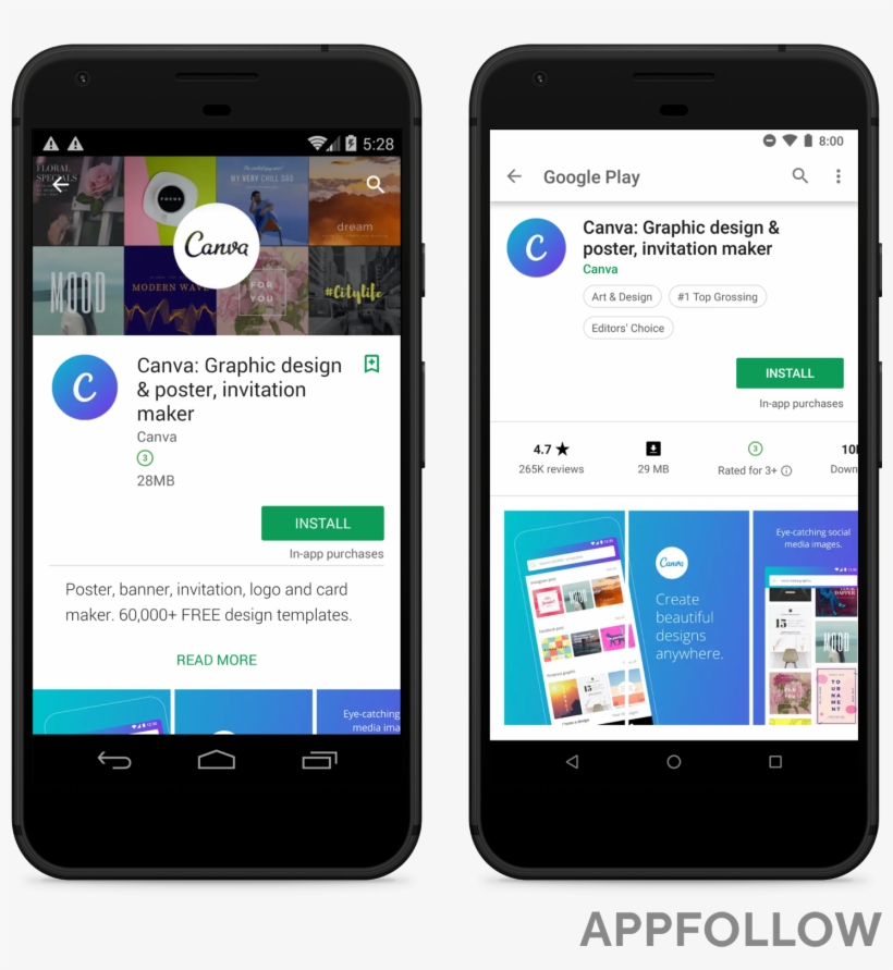 Before On The Left, After On The Right - App Store Optimization, transparent png download